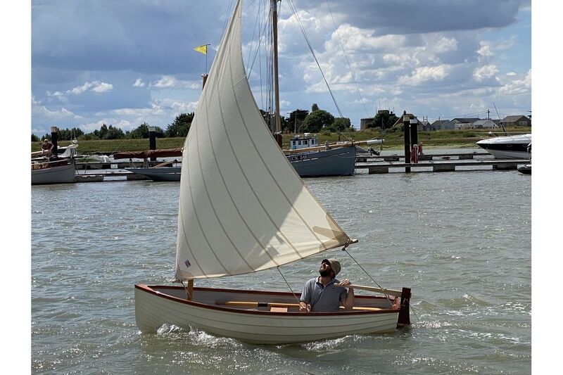 Jade-10-on-water-5 Classic Sailing Dinghy Jade-10