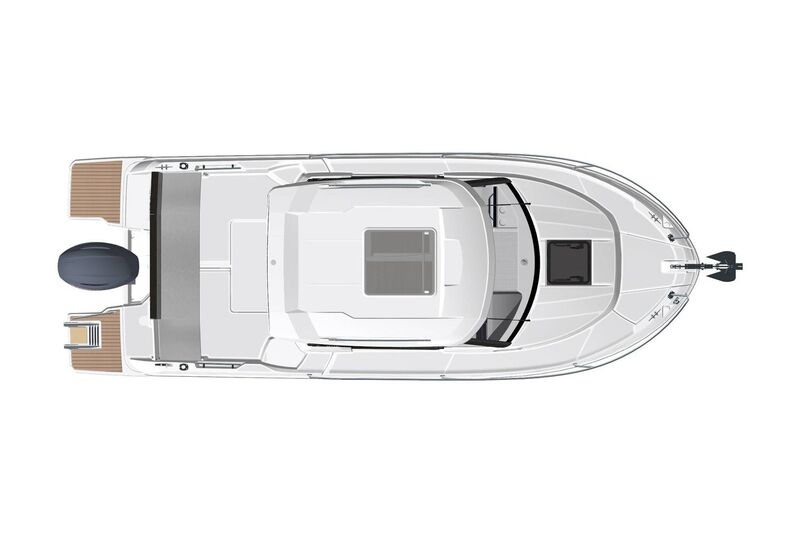 Jeanneau Merry Fisher 695 wheelhouse boat - diagram of wheelhouse roof Jeanneau Merry Fisher 695 - Series 2