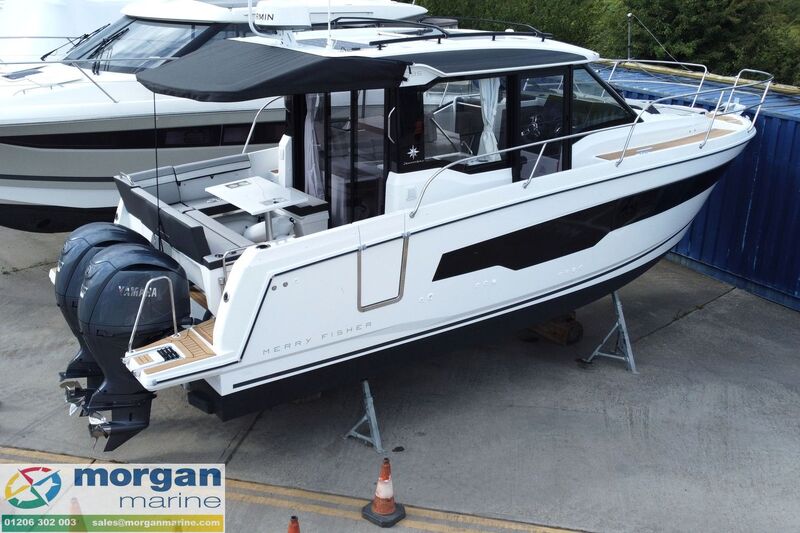 Jeanneau Merry Fisher 895 Series 2 - overhead view from starboard side aft Jeanneau Merry Fisher 895 Series 2