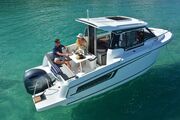 Jeanneau Merry Fisher 695 wheelhouse boat - sitting at the cockpit table Jeanneau Merry Fisher 695 - Series 2