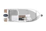 Jeanneau Merry Fisher 695 wheelhouse boat - diagram of berths in wheelhouse and cabin Jeanneau Merry Fisher 695 - Series 2