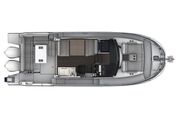 Jeanneau Merry Fisher 895 - diagram of cockpit seating, wheelhouse interior and bow sun lounger Jeanneau Merry Fisher 895 Series 2