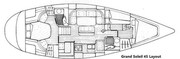 Grand Soleil 45 Layout Cabin Cantiere del Pardo Grand Soleil 45