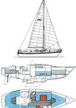 Targa-96-drawing Targa Yachts Finnland Targa 9,60