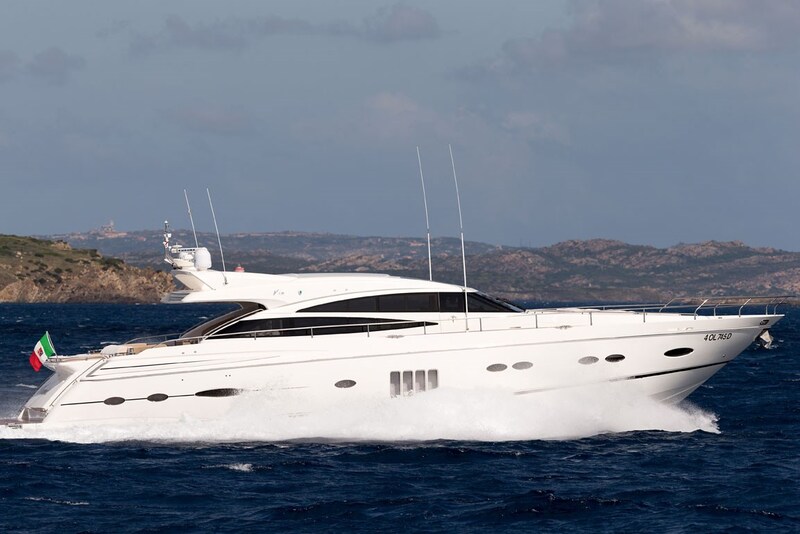 Princess V78 cruising Princess Yachts V78