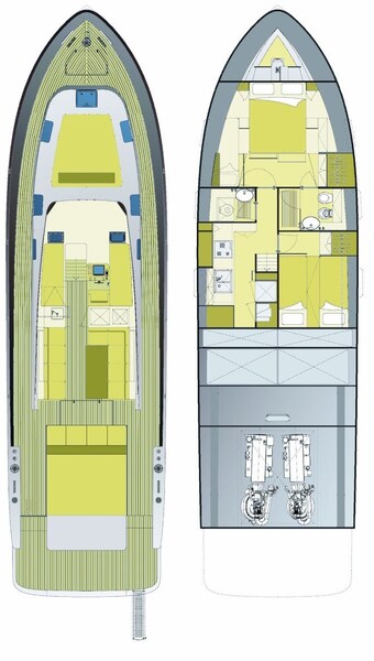 Vismara B wave layout Vismara V 52 Coupe MY