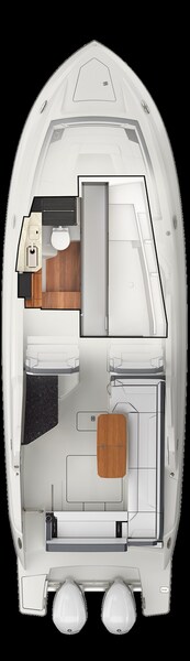 Tiara 34 LX layout Tiara Yachts 34 LX