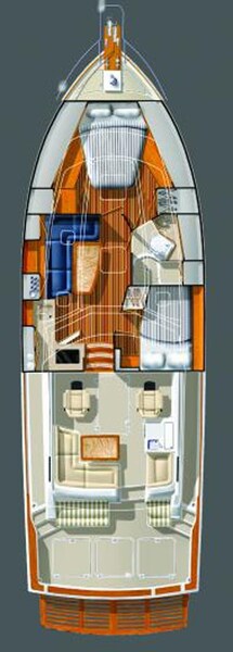 Sabre 42 layout Sabre Yachts 42' Hard Top Express