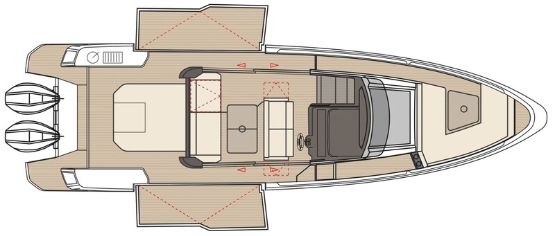 SAXDOR 340 GTWA Layout detail Saxdor 340 GTWA