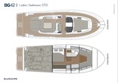 BG42 1cabin 1 bathroom STD layout Bluegame BG42