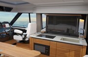 Tiara 43LE galley with TV up Tiara Yachts 43 LE