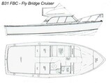 Bertram 31 Fbc layout Bertram Yacht 31' Fbc