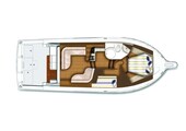 {L} layout Tiara Yachts 3900 Convertible