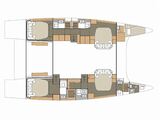 layout Dufour Catamaran 48