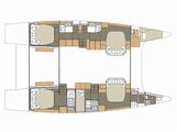 Layout Dufour 48 Catamaran 