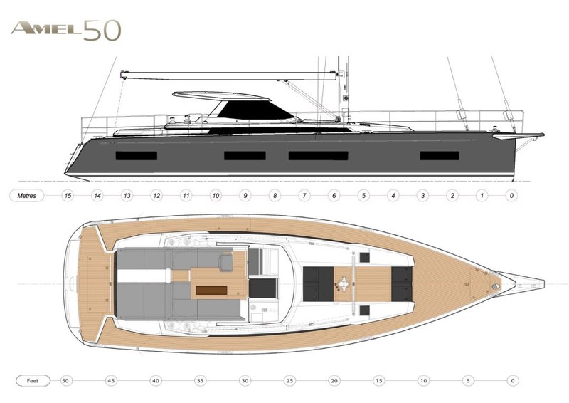 Amel 50 Amel 50, presented at Cannes Yachting Festival