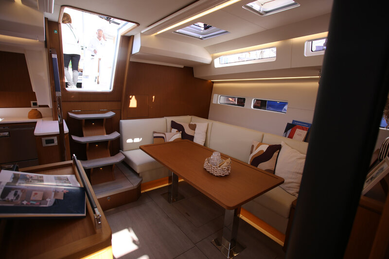 JEANNEAU YACHTS 55 - Saloon JEANNEAU YACHTS 55 presented on Salon Nautico 2025 in Barcelona