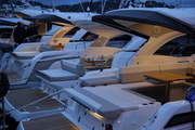 Cannes Yachting Festival by night After dark att Cannes Yachting Festival