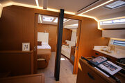 JEANNEAU YACHTS 55 - Saloon, owners cabin JEANNEAU YACHTS 55 presented on Salon Nautico 2025 in Barcelona